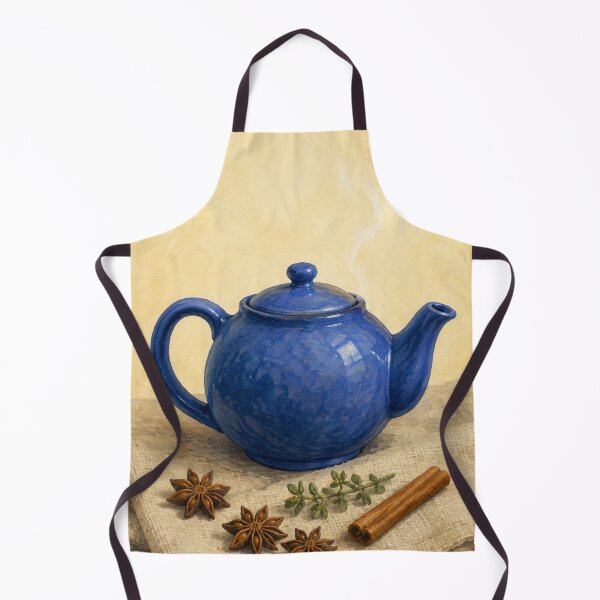 Item preview, Cobalt Teapot Winter Tea Christmas designed and sold by Planthem.