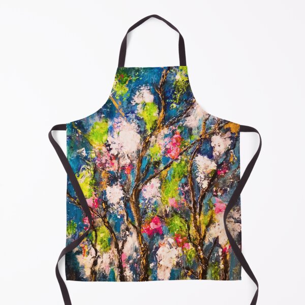 Item preview, Nocturnal Bloom – Abstract Night Garden Painting designed and sold by CharismaticMindArt.