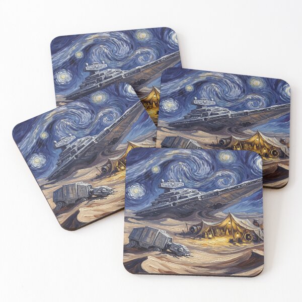 Item preview, Jakku Starry Night Sci-Fi Landscape designed and sold by Bad-Decisions-Designs.