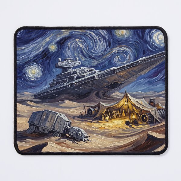 Item preview, Jakku Starry Night Sci-Fi Landscape designed and sold by Bad-Decisions-Designs.