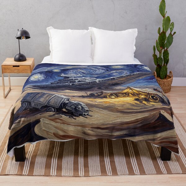 Item preview, Jakku Starry Night Sci-Fi Landscape designed and sold by Bad-Decisions-Designs.