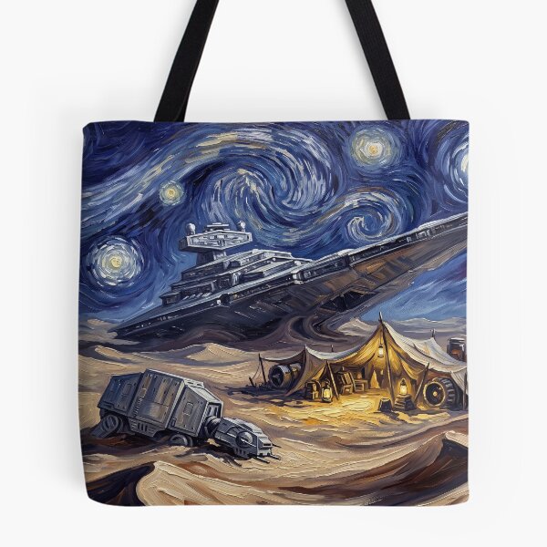 Item preview, Jakku Starry Night Sci-Fi Landscape designed and sold by Bad-Decisions-Designs.