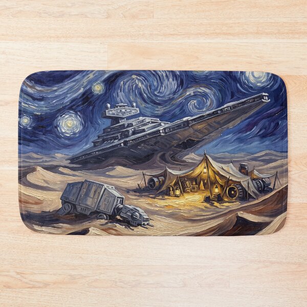 Item preview, Jakku Starry Night Sci-Fi Landscape designed and sold by Bad-Decisions-Designs.