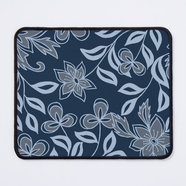 Item preview, Midnight Garden | Navy Blue Floral Pattern designed and sold by Jyoti Digital Artist.