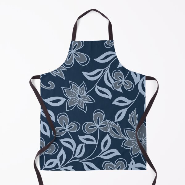 Item preview, Midnight Garden | Navy Blue Floral Pattern designed and sold by Jyoti Digital Artist.