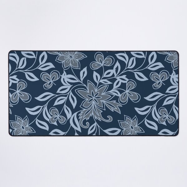 Item preview, Midnight Garden | Navy Blue Floral Pattern designed and sold by Jyoti Digital Artist.