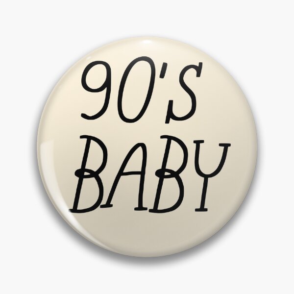 Item preview, 90's Baby | Retro 1990s Typography Design | 90s Nostalgia Aesthetic designed and sold by KleanGirlAesthetics.