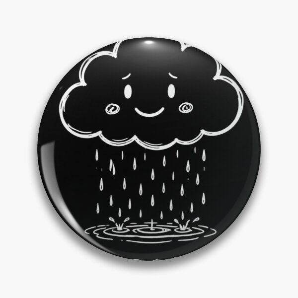 Item preview, A Little Overcast T-Shirt – Cute Sad Cloud Doodle, Funny Weather Humor Shirt, Minimalist Indie Gift designed and sold by SakuraHQ.