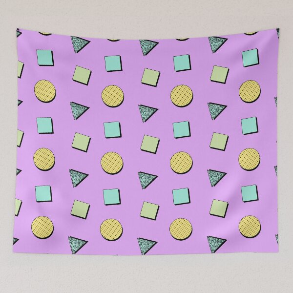 Item preview, Memphis Style Pastel Shapes Pattern designed and sold by Zaya_art.