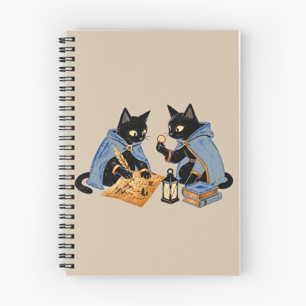 Item preview, Medieval Black Cats Fantasy Map Vintage Art designed and sold by ZOHRR.