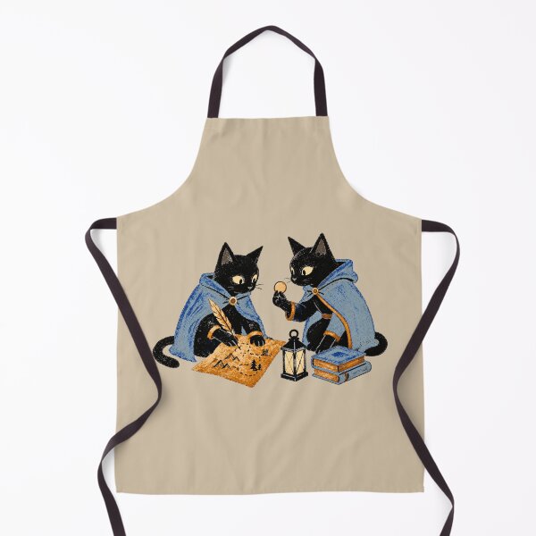 Item preview, Medieval Black Cats Fantasy Map Vintage Art designed and sold by ZOHRR.