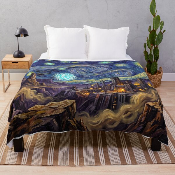 Item preview, Kessel Starry Night Sci-Fi Landscape designed and sold by Bad-Decisions-Designs.