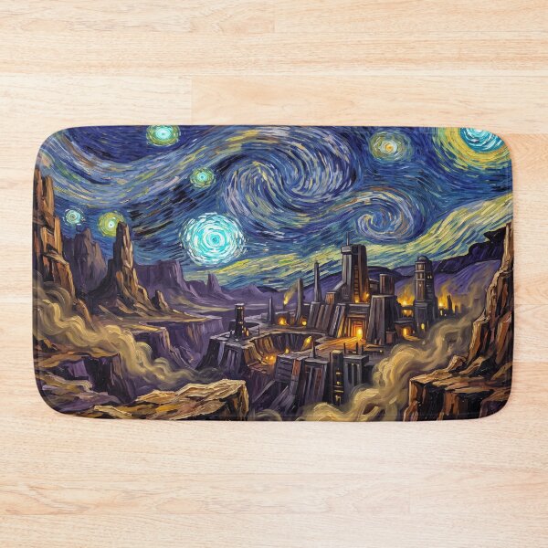 Item preview, Kessel Starry Night Sci-Fi Landscape designed and sold by Bad-Decisions-Designs.