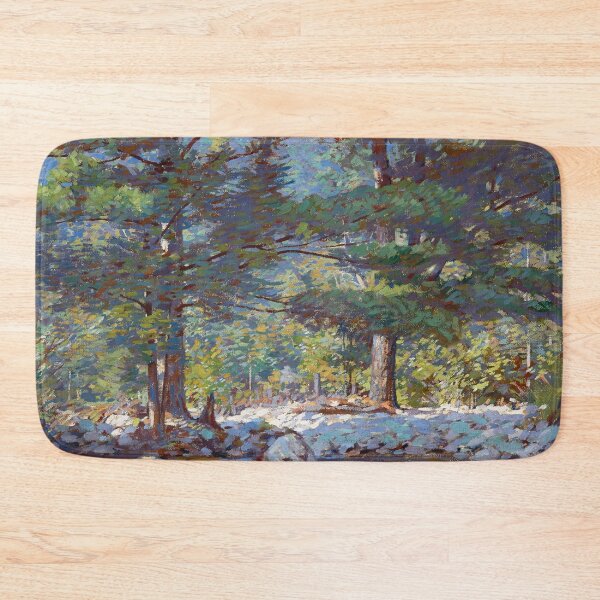 Item preview, In the Catskills Hemlocks and Pines pine forest nature landscape painting print by Clifton A. Wheeler designed and sold by Jéanpaul  Ferro.