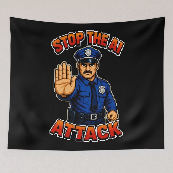 Item preview, Stop AI Slogan designed and sold by MarkColeImaging.