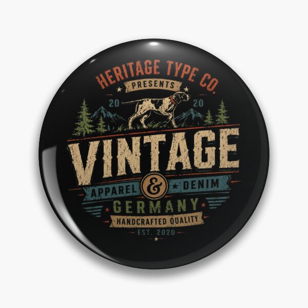 Item preview, Heritage Type Co. Presents Handcrafted Quality German Shorthaired Pointer Hunting Dog Germany designed and sold by RetroMini2026.