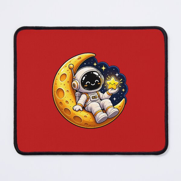 Item preview, Cute Astronaut on the Moon | Space Adventure Sticker designed and sold by Ricomin.