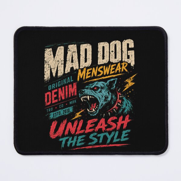 Item preview, Mad Dog Menswear Original Denim Unleash The Style Wild Canine Design For Men designed and sold by RetroMini2026.