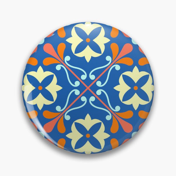 Item preview, Talavera Tile Floral Pattern Design designed and sold by Zaya_art.