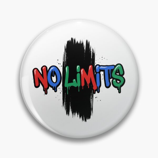 Item preview, No Limits – Colorful Drip Graffiti Motivation Streetwear designed and sold by StickerNestYou.