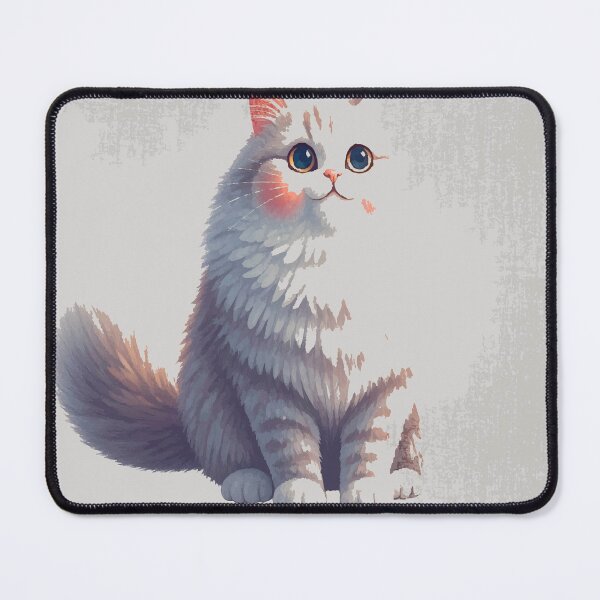 Item preview, Gray cat in retro style designed and sold by Zhanna LL.