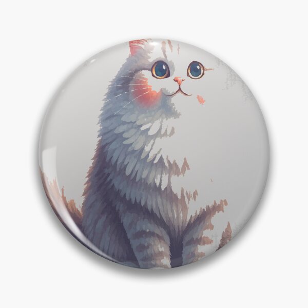 Item preview, Gray cat in retro style designed and sold by Zhanna Lenivaya.