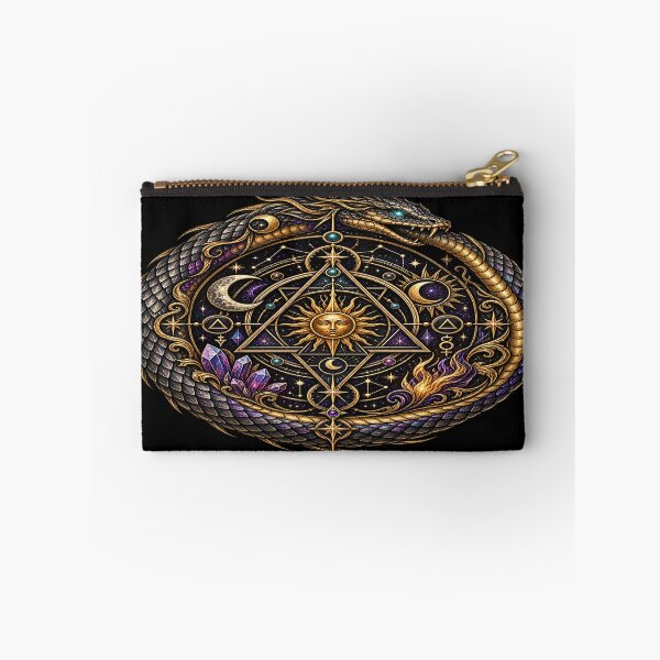 Item preview, Mystical Ouroboros Sigil – Alchemical Cosmic Emblem designed and sold by TroviTutto.