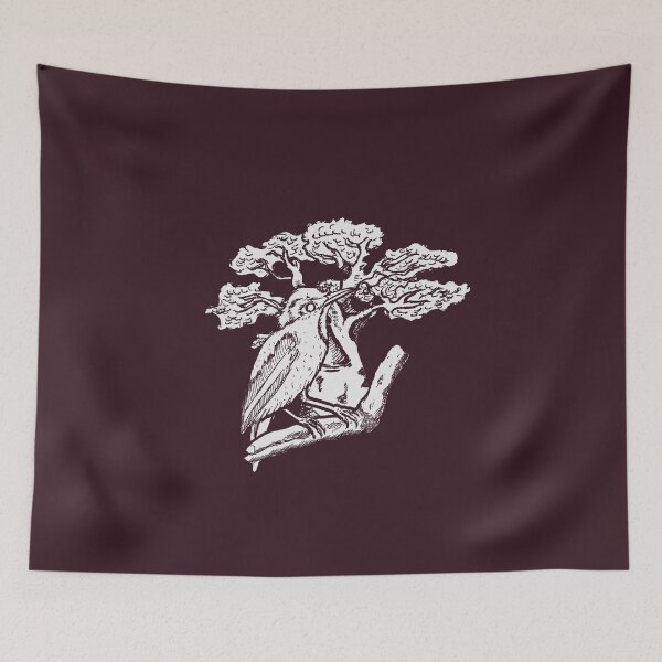 Item preview, Mystical Bird Perched on a Tree Branch designed and sold by Half Mess.
