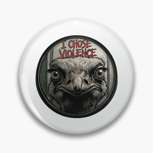 Item preview, Ostrich Chose Violence Peephole Threat Stare designed and sold by Arc2020.