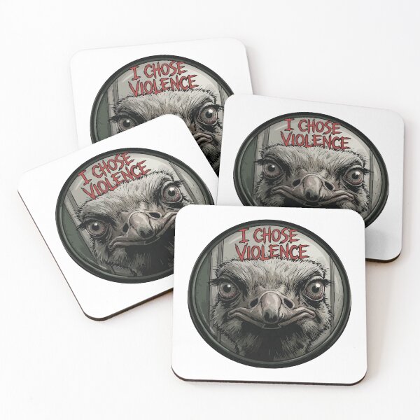 Item preview, Ostrich Chose Violence Peephole Threat Stare designed and sold by Arc2020.