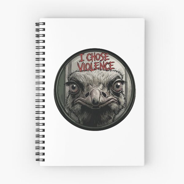 Item preview, Ostrich Chose Violence Peephole Threat Stare designed and sold by Arc2020.