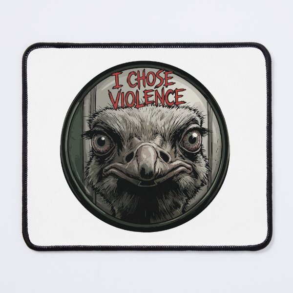 Item preview, Ostrich Chose Violence Peephole Threat Stare designed and sold by Arc2020.
