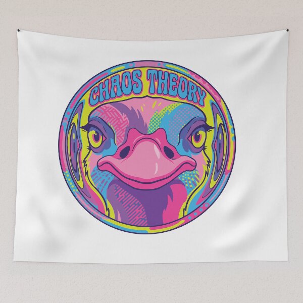 Item preview, Ostrich Fisheye Trippy Stare Chaos Theory Meme designed and sold by Arc2020.