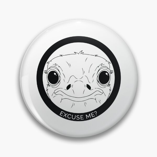 Item preview, Ostrich Peephole Stalker Minimalist Stare Meme designed and sold by Arc2020.