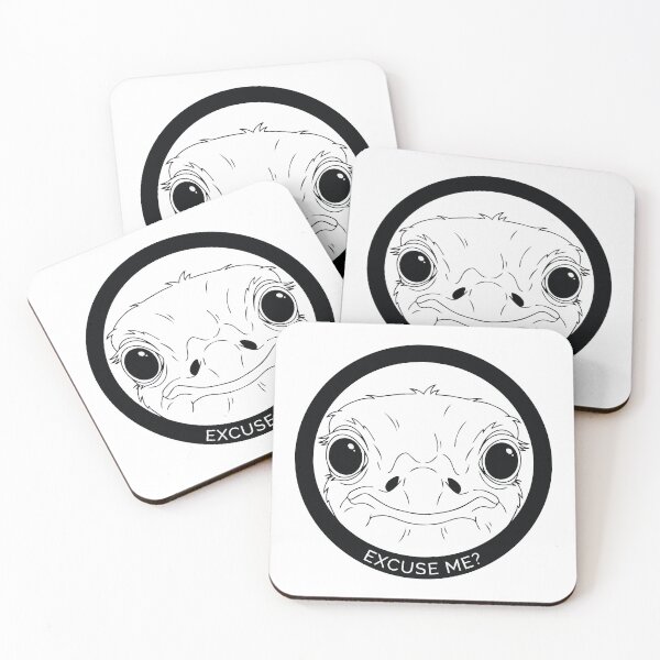Item preview, Ostrich Peephole Stalker Minimalist Stare Meme designed and sold by Arc2020.