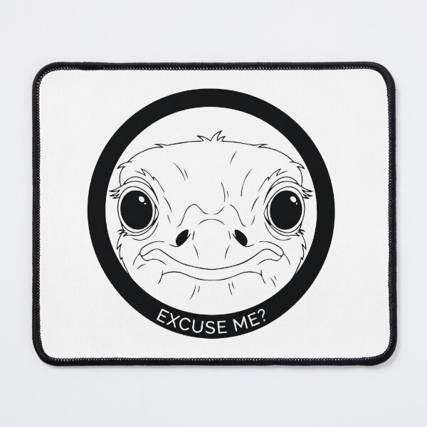 Item preview, Ostrich Peephole Stalker Minimalist Stare Meme designed and sold by Arc2020.