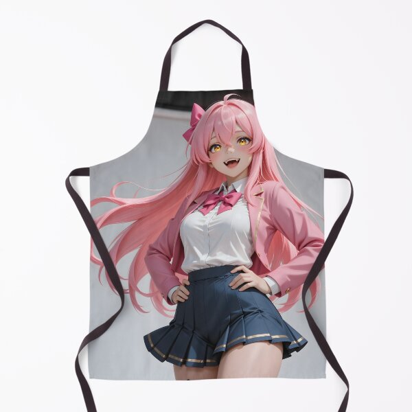 Item preview, Pink Haired Anime Schoolgirl Kawaii Golden Eyes Character designed and sold by Killington.
