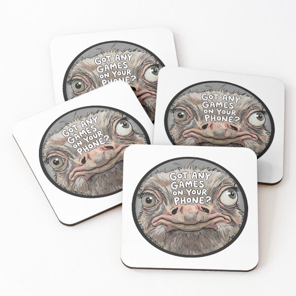 Item preview, Ostrich Derpy Awkward Peephole Visit Meme designed and sold by Arc2020.