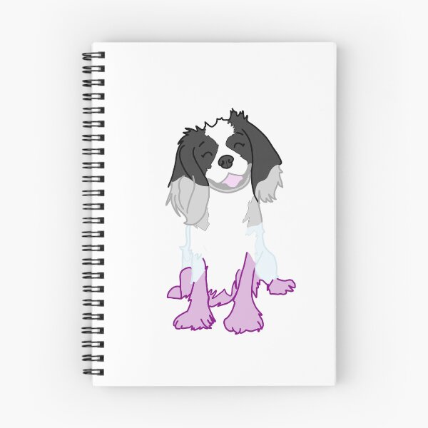 Item preview, Asexual flag King Charles Cavalier dog designed and sold by nova.draws.