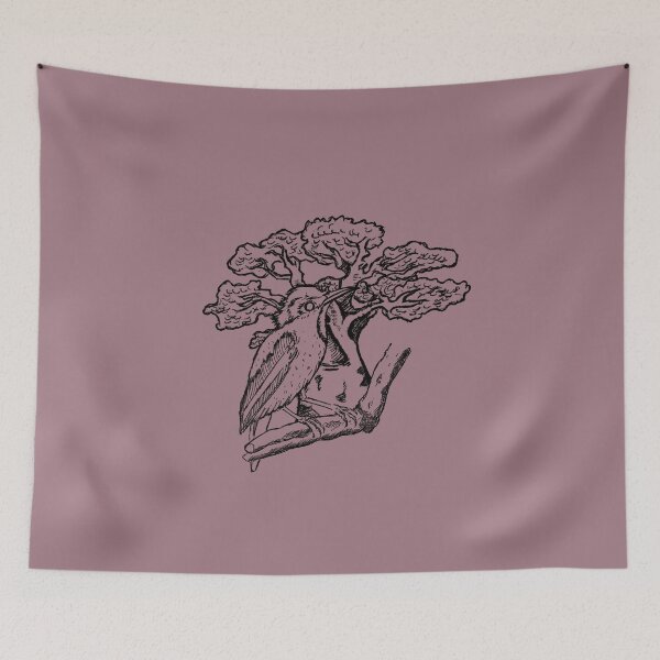 Item preview, Mystical Bird Perched on a Tree Branch designed and sold by Half Mess.