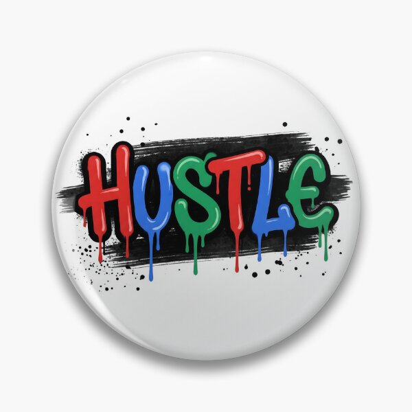 Item preview, Hustle Drip Graffiti – Colorful Streetwear Motivation Design designed and sold by StickerNestYou.
