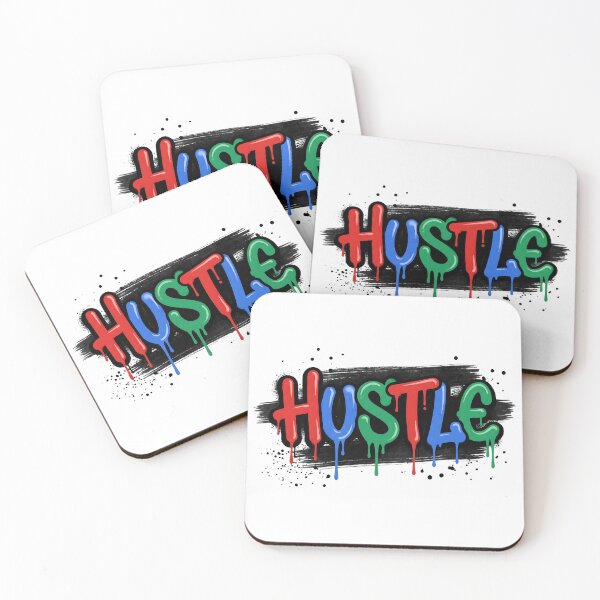 Item preview, Hustle Drip Graffiti – Colorful Streetwear Motivation Design designed and sold by StickerNestYou.