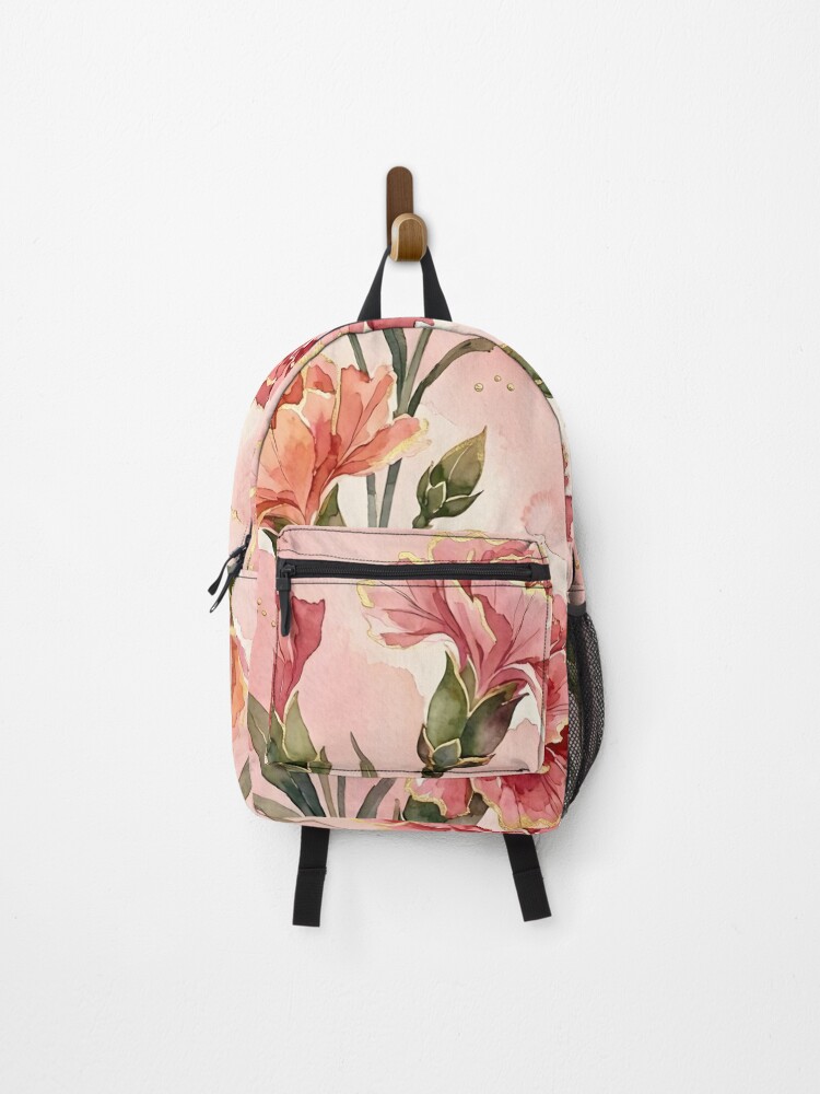 Thumbnail 1 of 3, Backpack, Pink Carnation designed and sold by GraphicsClub.