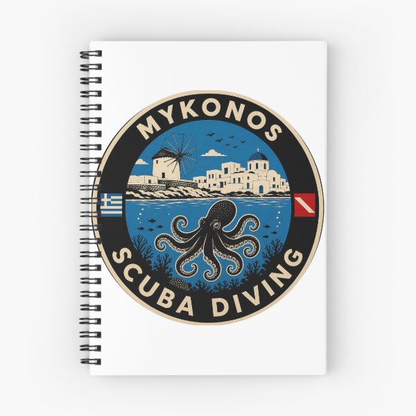 Item preview, Emblem of diving in Mykonos, Greece designed and sold by Peycer.