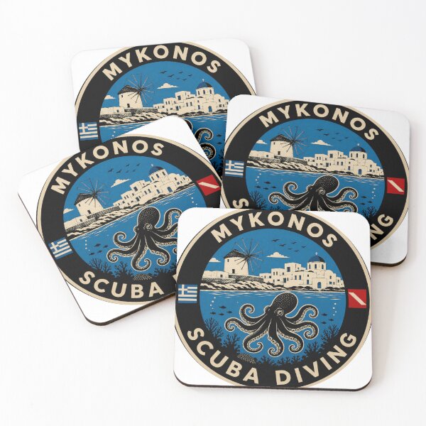 Item preview, Emblem of diving in Mykonos, Greece designed and sold by Peycer.