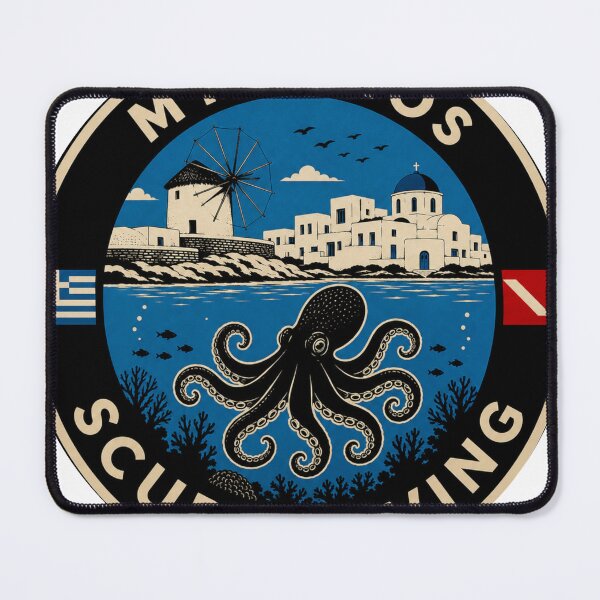 Item preview, Emblem of diving in Mykonos, Greece designed and sold by Peycer.