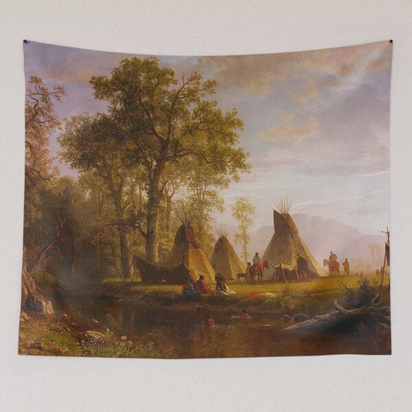 Item preview, Indian Encampment designed and sold by tomorrowsart.