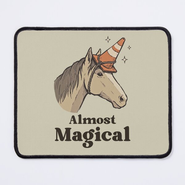 Item preview, Almost Magical Funny Horse Unicorn Meme designed and sold by BelkaMed.