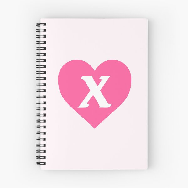 Item preview, Alphabet Letter X Pink Heart designed and sold by Jeallan Designs.
