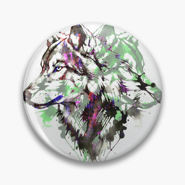 Item preview, wolf designed and sold by BubbleArt001.
